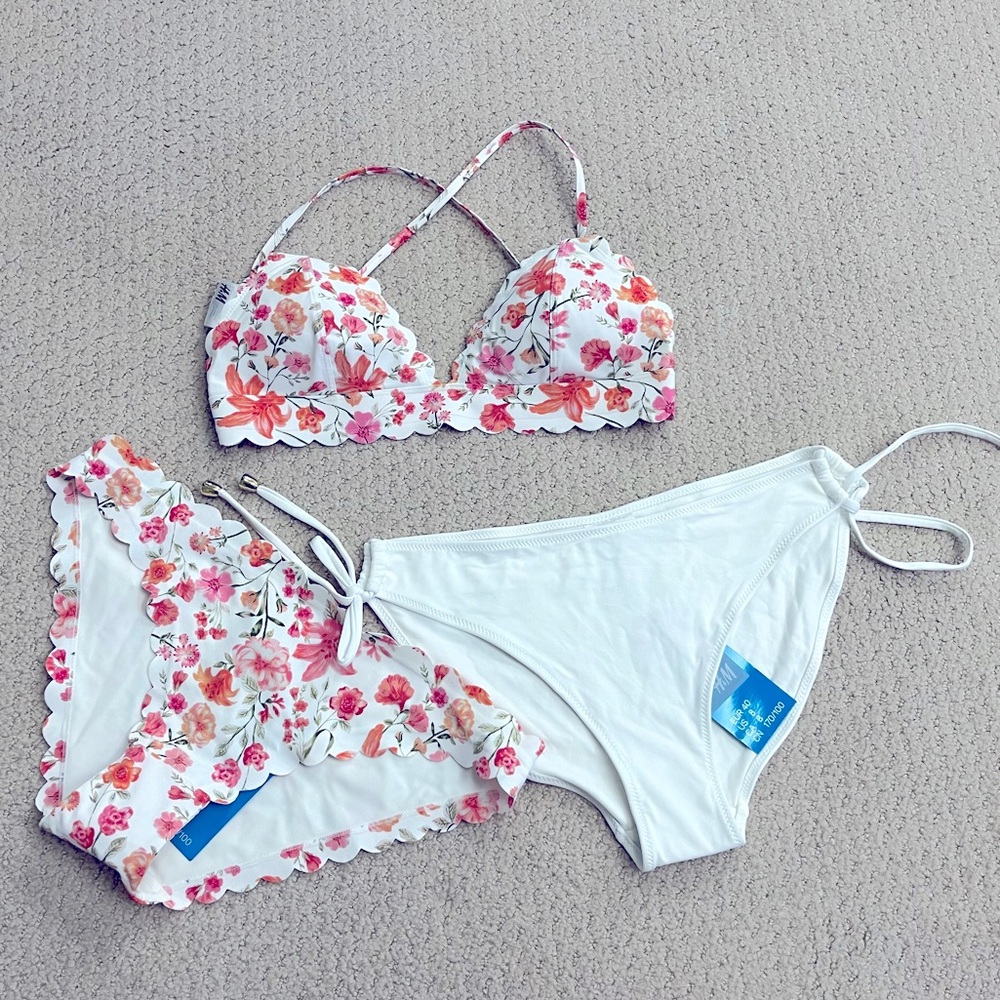 NWT H&M Swim Suit Separates 3 pieces included (1top, 2bottoms)
